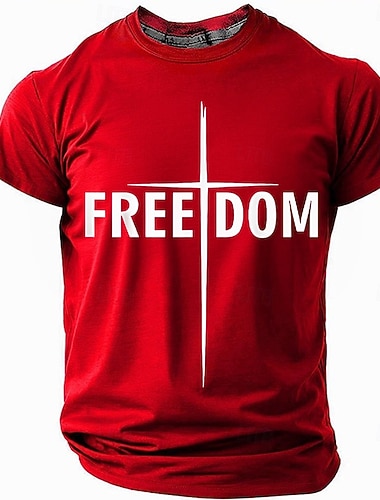 בגדי ריקוד גברים דגל ארה"ב האמריקני FREEDOM 250 שנה לארצות הברית חולצה קצרה שרוולים קצרים חולצה קצרה הדפסת תלת מימד צווארון עגול קצר חולצה יומי צבאי רחוב יומי שחור אודם פול קיץ אביב ביגוד S M L XL   בגדי ריקוד גברים דגל ארה"ב האמריקני FREEDOM 250 שנה לארצות הברית חולצה קצרה שרוולים קצרים חולצה קצרה הדפסת תלת מימד צווארון עגול קצר חולצה יומי צבאי רחוב יומי שחור אודם פול קיץ אביב ביגוד S M L XL