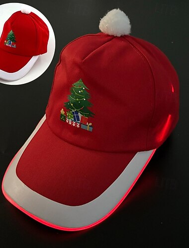 Weihnachtsmann-Baseballkappe, Weihnachtsmütze mit LED-Beleuchtung, leuchtet im Dunkeln, Unisex-Weihnachtsgeschenke, Weihnachtsaccessoires für Erwachsene, Weihnachten, Neujahr, Weihnachtsparty-Hut   Weihnachtsmann-Baseballkappe, Weihnachtsmütze mit LED-Beleuchtung, leuchtet im Dunkeln, Unisex-Weihnachtsgeschenke, Weihnachtsaccessoires für Erwachsene, Weihnachten, Neujahr, Weihnachtsparty-Hut