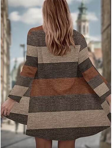 نسائي معطف شتوي عباءة مع غطاء للرأس سريع جاف خفة الوزن مكعبات الألوان حياكة نشيط مبالغ فيه كاجوال ورد فضفاض طويلة نوع من غير طوق عادي كم طويل ملابس خارجية أحمر جمل كاكي الخريف الشتاء   نسائي معطف شتوي عباءة مع غطاء للرأس سريع جاف خفة الوزن مكعبات الألوان حياكة نشيط مبالغ فيه كاجوال ورد فضفاض طويلة نوع من غير طوق عادي كم طويل ملابس خارجية أحمر جمل كاكي الخريف الشتاء