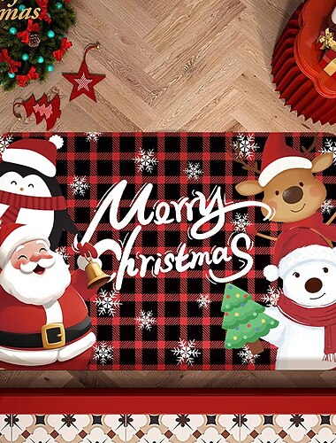  Jule diatom gjørme gulvmatte, absorberende smussavvisende sklisikker dørmatte for inngangsparti, bad eller toalett