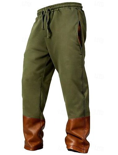 Herren Jogginghose Jogginghose mit weitem Bein Hose Kunstlederhose Baggy-Hosen Kordelzug Elastischer Bund Einfach Feuchtigkeitsableitend Atmungsaktiv Volle Länge Sport im Freien Lässig Täglich Mode   Herren Jogginghose Jogginghose mit weitem Bein Hose Kunstlederhose Baggy-Hosen Kordelzug Elastischer Bund Einfach Feuchtigkeitsableitend Atmungsaktiv Volle Länge Sport im Freien Lässig Täglich Mode