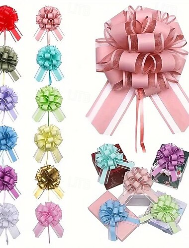  20 st julroséer, julgransdekorationer – 3D-roséer med macaronblommor, 11,5 cm i blått, lila och rosa &grön, perfekt för jul, alla hjärtans dag, mors dag och födelsedagsfestdekorationer