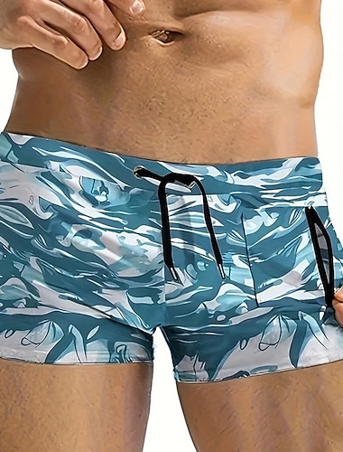  Homme Shorts de bain Short de bain Maillots de bain Élastique Respirant Bas Cordon de serrage Surf Bikini Plongée Camouflage Été