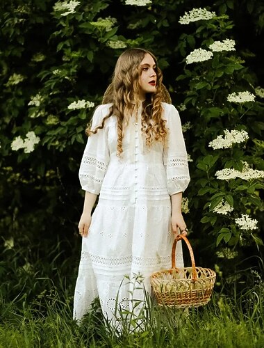  Ретро Средневековый Эпоха возрождения Платья Маскарадный костюм Жен. Маскарад На каждый день Взрослые Платье