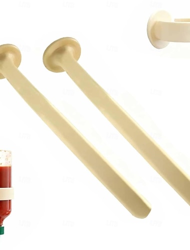  Silikonflaskeholder uten dråper, slitesterkt, fleksibelt stativ for opp-ned-krydderflasker, plassbesparende kjøkkenutstyr for organisering av kjøleskap og spiskammers.