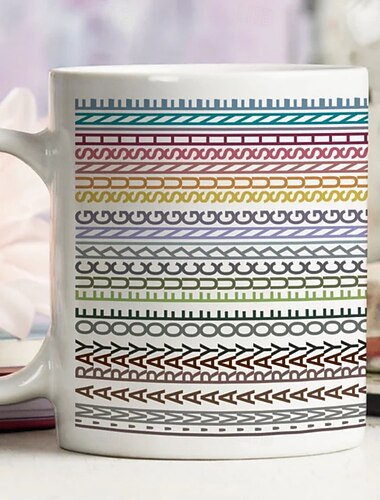  Kaffemugg med dolt meddelande, kreativa muggar, arbetskaffemugg, sarkastisk present till kollega, vänner, kollega (regnbåge, 35 cl kopp, solskensstil)