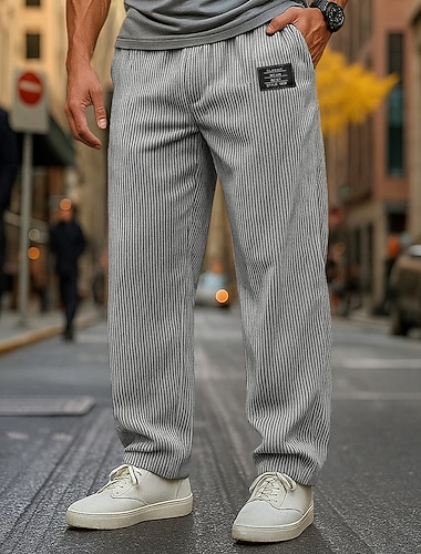 Herren Hose Cordhose Baggy-Hosen Gerade geschnittene Sweatpants Kordelzug Elastischer Bund Einfarbig Komfort Volle Länge Outdoor Täglich Streetwear Urlaub Mode Schwarz Marineblau Mikroelastisch   Herren Hose Cordhose Baggy-Hosen Gerade geschnittene Sweatpants Kordelzug Elastischer Bund Einfarbig Komfort Volle Länge Outdoor Täglich Streetwear Urlaub Mode Schwarz Marineblau Mikroelastisch