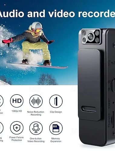  Actiecamera Draagbaar Oplaadbaar Opname van beeld- en videofunctie Mini 0 inch(es) 2MP CMOS 1080p 32 GB Lahja