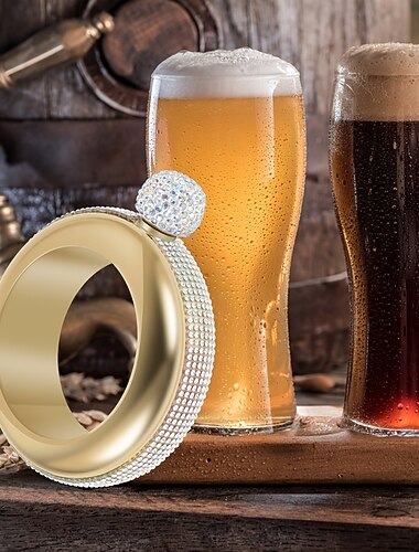  女性用ファッショナブルなステンレススチール製バングルフラスコ1個 - ワインやカクテルを目立たなく隠します &スピリッツ - 夏のおもてなしに最適なパーティーアクセサリー - クリスマスやハロウィーンに欠かせないプレミアムキッチンアイテム