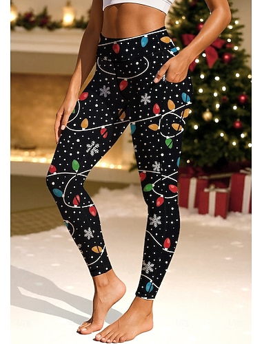 Новогодняя тематика Жен. леггинсы для пилатеса Штаны для фитнеса Леггинсы для спортивного зала Карманы Гербовый сбор Боковые карманы Пилатес Тренажерный зал Тренировка в тренажерном зале   Новогодняя тематика Жен. леггинсы для пилатеса Штаны для фитнеса Леггинсы для спортивного зала Карманы Гербовый сбор Боковые карманы Пилатес Тренажерный зал Тренировка в тренажерном зале