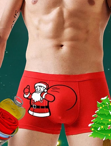 Weihnachtsmann Kurze Boxershorts Unterwäsche Weihnachtsgeschenk Herren Lustig Streich Frech Erwachsene Weihnachten Neujahr Heiligabend Weihnachten Party   Weihnachtsmann Kurze Boxershorts Unterwäsche Weihnachtsgeschenk Herren Lustig Streich Frech Erwachsene Weihnachten Neujahr Heiligabend Weihnachten Party