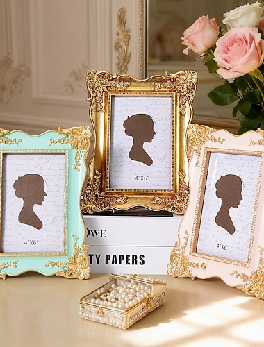 1 st europeisk stil tredimensionell mönstrad dekorativ fotoram hem skrivbordsdekoration fotoram lämplig för sovrum, arbetsrum, fotodisplay och fotografidekoration rekvisita   1 st europeisk stil tredimensionell mönstrad dekorativ fotoram hem skrivbordsdekoration fotoram lämplig för sovrum, arbetsrum, fotodisplay och fotografidekoration rekvisita