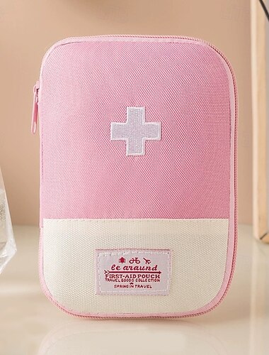  kannettava ensiapulaukku, matkalääkkeiden säilytyspussi, pieni hätälääketieteellinen järjestäjä ulkokäyttöön&amp;kotikäyttöön