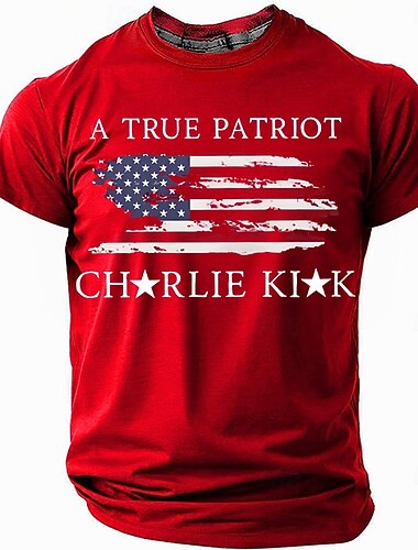 בגדי ריקוד גברים דגל ארה"ב האמריקני חולצה קצרה שרוולים קצרים חולצה קצרה הדפסת תלת מימד צווארון עגול קצר חולצה יומי צבאי רחוב יומי אודם קיץ אביב ביגוד S M L XL XXL XXXL   בגדי ריקוד גברים דגל ארה"ב האמריקני חולצה קצרה שרוולים קצרים חולצה קצרה הדפסת תלת מימד צווארון עגול קצר חולצה יומי צבאי רחוב יומי אודם קיץ אביב ביגוד S M L XL XXL XXXL