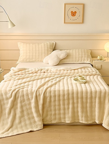  Tepper & Pledd, Stripet polyester Myk tepper