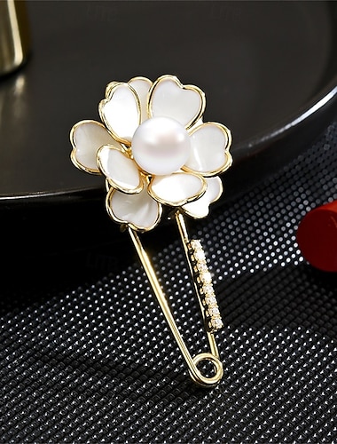  Broches Bloemen Thema Elegant leuke Style Luxe Broche Sieraden Wit Voor Bruiloft Feest Lahja Verloving Schoolfeest Festival