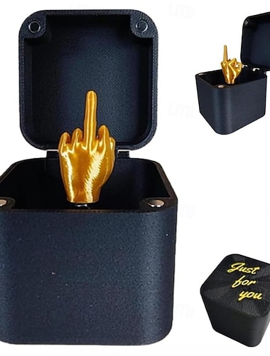  クリスマスの面白いいたずらギフト、箱に入った中指、クリスマスボックス、面白いクリエイティブギフト、オフィスデスクの装飾、家の装飾、面白い中指いたずら、ストレス解消ギフト