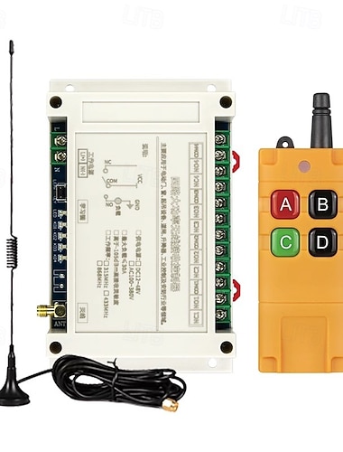  AC110V 220V 380V 30A 433 MHz 4CH draadloze relais RF afstandsbediening schakelaar ontvanger zender