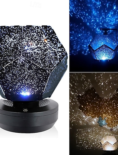  Nattlysprojektor stjernekaster romantisk drøm roterende projektor stjerneklar nattlys soverom bordlampe Valentinsgave
