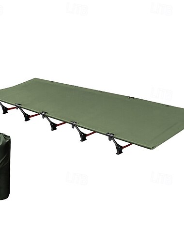  kannettava kokoontaitettava retkisänky, ulkosänky aikuisille, kevyt kokoontaitettava sotilasleirisänky matkoille, rannalle, toimiston torkuille, vaellukselle ja telttakäyttöön