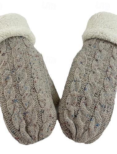  Γυναικεία 1 ζευγάρι Ακροδάχτυλα / Χειμωνιάτικα Γάντια / Πλεκτά γάντια Κομψό στυλ street / Υπαίθριο Γάντια - Μονόχρωμο Ολόκληρο το Δάχτυλο