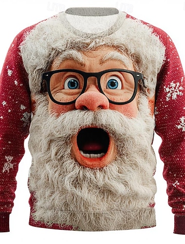 Ošklivý vánoční svetr Pánské Ježíšek 3D tisk 3D  komiks Pulovrový svetr Úplet Výstřih ke krku Na běžné nošení Dovolená Denní Festival Zahřívací Dlouhý rukáv Podzim Zima Černá Rubínově červená Trávov   Ošklivý vánoční svetr Pánské Ježíšek 3D tisk 3D  komiks Pulovrový svetr Úplet Výstřih ke krku Na běžné nošení Dovolená Denní Festival Zahřívací Dlouhý rukáv Podzim Zima Černá Rubínově červená Trávov