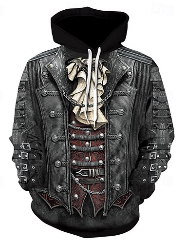  Voor heren Grafisch Trui met capuchon Modieus Dagelijks Casual Lange mouw Capuchon Buiten Vakantie Streetwear Grijs Trekkoord Opdrukken Herfst Winter Ontwerper S M L XL 2XL 3XL
