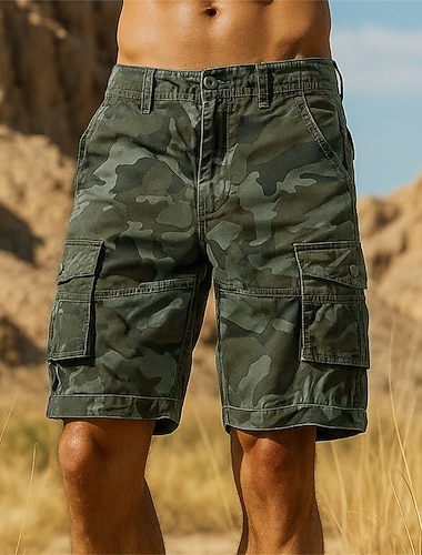 Férfi Rövidnadrágok Planinarske kratke hlače álcázás Nyár Külső Normál Gyors szárítás Könnyű Elasztikus Légáteresztő Rövidnadrágok Sötét Khaki Katonai zöld Pamut Tenisz Golf Futás 29 30 31 32 34   Férfi Rövidnadrágok Planinarske kratke hlače álcázás Nyár Külső Normál Gyors szárítás Könnyű Elasztikus Légáteresztő Rövidnadrágok Sötét Khaki Katonai zöld Pamut Tenisz Golf Futás 29 30 31 32 34