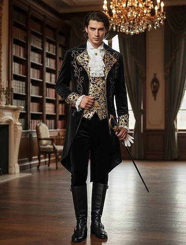  بانغك & قوطي العصور الوسطى Steampunk معطف رئيس خدم يرتدي بذلة مصاصي الدماء النبيل ملابس تنكرية رجالي رويال ستيمبانك عيد الرعب مهرجان أداء LARP رن فير للبالغين معطف