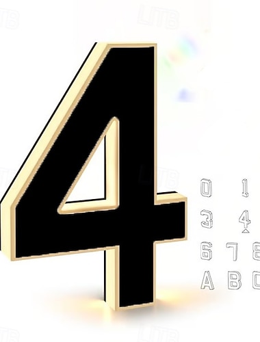  Podświetlane numery domów na zewnątrz, wodoodporny podświetlany numer adresu, nowoczesny podświetlany numer domu LED 12 V do domu, garażu, sklepu