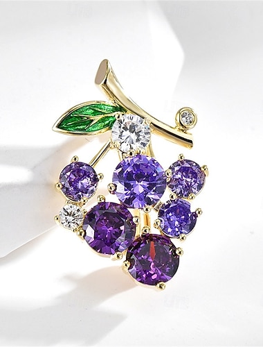  Brože Květinový motiv Elegantní Módní Přizpůsobeno Jednoduchý Brož Šperky Fialová Pro Svatební Párty Dar Zásnuby Maturitní ples Festival