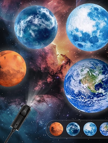  Led sternen nacht licht halloween projektion licht erschreckend dreamy planet starry sky atmosphäre wand dekoration atmosphäre