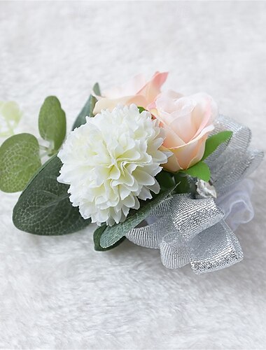  Bryllup håndledd blomster Håndledscorsage Bryllup / Fest Bånd Blomster