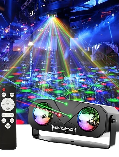  luci da palcoscenico luci ambientali a barra rotante multicolore luci a increspatura d'acqua a led luci da discoteca ktv luci laser