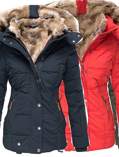 نسائي معطف شتوي حديقة الدفء مريح سحاب جيب كاجوال سهل الأماكن المفتوحة عطلة مناسب للخارج عطلة نهاية الاسبوع طويلة مع قبعة عادي كم طويل ملابس خارجية أسود وردي بلاشيهغ أحمر الخريف الشتاء   نسائي معطف شتوي حديقة الدفء مريح سحاب جيب كاجوال سهل الأماكن المفتوحة عطلة مناسب للخارج عطلة نهاية الاسبوع طويلة مع قبعة عادي كم طويل ملابس خارجية أسود وردي بلاشيهغ أحمر الخريف الشتاء