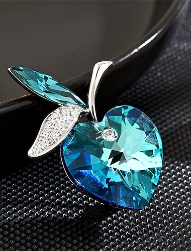  Броши Классический Ретро Сердце Мода Симпатичные Стиль Простой Брошь Бижутерия Синий Назначение Свадьба Для вечеринок Подарок Обручение Выпускной фестиваль