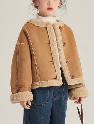 Παιδιά Κοριτσίστικα Μπουφάν από τεχνητό σουέτ Μπουφάν fleece Jachetă Συμπαγές Χρώμα Μοντέρνα Τσέπη Διατηρείτε Ζεστό Αντιανεμικό ΕΞΩΤΕΡΙΚΟΥ ΧΩΡΟΥ Παλτό Εξωτερικά ενδύματα 4-12 χρόνια Φθινόπωρο Καφέ   Παιδιά Κοριτσίστικα Μπουφάν από τεχνητό σουέτ Μπουφάν fleece Jachetă Συμπαγές Χρώμα Μοντέρνα Τσέπη Διατηρείτε Ζεστό Αντιανεμικό ΕΞΩΤΕΡΙΚΟΥ ΧΩΡΟΥ Παλτό Εξωτερικά ενδύματα 4-12 χρόνια Φθινόπωρο Καφέ