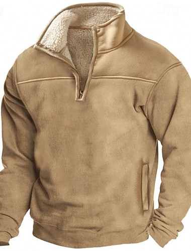 Férfi Pulóver Polár pulóver Pulóver kapucnis pulóver Negyed cipzáras pulóver Khakizöld Álló gallér Sima Kollázs Sport & Szabadtéri Hétköznapi Napi Utcai sikk Menő Sportruházat Tél Tavasz & Ősz Ruházat   Férfi Pulóver Polár pulóver Pulóver kapucnis pulóver Negyed cipzáras pulóver Khakizöld Álló gallér Sima Kollázs Sport & Szabadtéri Hétköznapi Napi Utcai sikk Menő Sportruházat Tél Tavasz & Ősz Ruházat