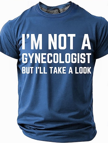  Per uomo Gergo divertente Maglietta Manica Corta maglietta Stampa 3D Girocollo Camicia Moda Quotidiano Streetwear Quotidiano Blu Nero Rosso Estate Primavera Abbigliamento S M L XL XXL XXXL