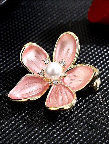  ブローチ レトロ フラワー ファッション かわいいスタイル シンプル ブローチ ジュエリー ライトピンク 用途 結婚式 パーティー 贈り物 婚約 プロムドレス 祭り