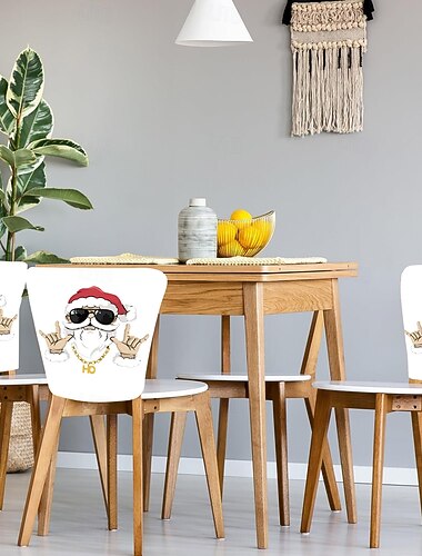  Cubierta de la silla del taburete Geométrico Impreso Poliéster Fundas