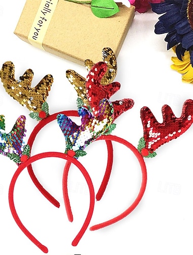 Дети Девочки Аксессуары для волос Принцесса Милая Новогодние подарки Для вечеринок Каждый Красный Золотой   Дети Девочки Аксессуары для волос Принцесса Милая Новогодние подарки Для вечеринок Каждый Красный Золотой