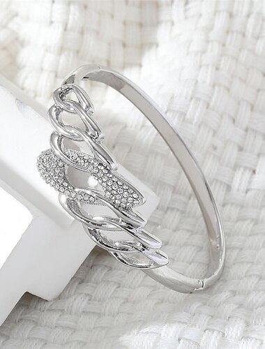  Zirkoni Retro Paha silmä Tyylikäs Muoti Yksilöllinen muodikas Kromi Rannekorun korut Hopea / Kulta Käyttötarkoitus Häät Juhla Kihlaus Tanssiaiset