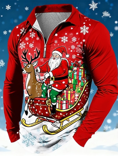 Новогодняя тематика Муж. Дед Мороз Поло Длинный рукав Футболки поло Лацкан На каждый день Праздники На каждый день Фестивальный наряд 3D печать Поло с застежкой-молнией на четверть Весна Осень Зима   Новогодняя тематика Муж. Дед Мороз Поло Длинный рукав Футболки поло Лацкан На каждый день Праздники На каждый день Фестивальный наряд 3D печать Поло с застежкой-молнией на четверть Весна Осень Зима
