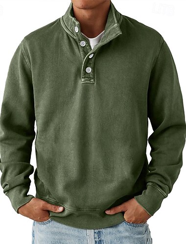 Herre Genser Svart Militærgrønn Rød Navyblå Blå Opprett krage عادي Sport & Utendørs Daglig Ferie Polyester Gatemote Grunnleggende Fritid Vår Høst Klær Gensere Gensere   Herre Genser Svart Militærgrønn Rød Navyblå Blå Opprett krage عادي Sport & Utendørs Daglig Ferie Polyester Gatemote Grunnleggende Fritid Vår Høst Klær Gensere Gensere