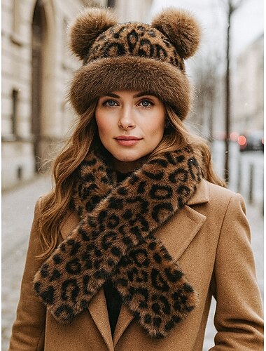  نسائي قبعة قطيفة إكسسوارات القبعة فو الفراء أنيق عتيق موضة الخريف الشتاء