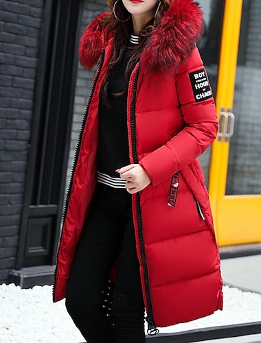نسائي معطف شتوي أسفل سترة هوديي الدفء مريح سحاب جيب كاجوال لون الصلبة عطلة فضفاض مناسب للبس اليومي مناسب للخارج طويلة مع قبعة عادي كم طويل ملابس خارجية أسود أحمر بني الخريف الشتاء   نسائي معطف شتوي أسفل سترة هوديي الدفء مريح سحاب جيب كاجوال لون الصلبة عطلة فضفاض مناسب للبس اليومي مناسب للخارج طويلة مع قبعة عادي كم طويل ملابس خارجية أسود أحمر بني الخريف الشتاء