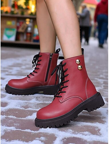  Groene krokodillenprint combat boots voor dames – trendy veter enkellaarsjes voor streetstyle, outdoor en herfstmode