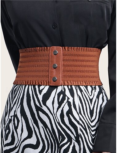  damski elastyczny pasek świąteczny z falbanką, regulowany, w wielu kolorach, idealny na świąteczny styl