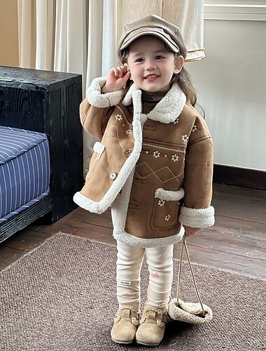 Παιδιά Κοριτσίστικα Μπουφάν από τεχνητό σουέτ Μπουφάν fleece Jachetă Συμπαγές Χρώμα Μοντέρνα Τσέπη Διατηρείτε Ζεστό Αντιανεμικό ΕΞΩΤΕΡΙΚΟΥ ΧΩΡΟΥ Παλτό Εξωτερικά ενδύματα 4 έτη + Φθινόπωρο Καφέ   Παιδιά Κοριτσίστικα Μπουφάν από τεχνητό σουέτ Μπουφάν fleece Jachetă Συμπαγές Χρώμα Μοντέρνα Τσέπη Διατηρείτε Ζεστό Αντιανεμικό ΕΞΩΤΕΡΙΚΟΥ ΧΩΡΟΥ Παλτό Εξωτερικά ενδύματα 4 έτη + Φθινόπωρο Καφέ